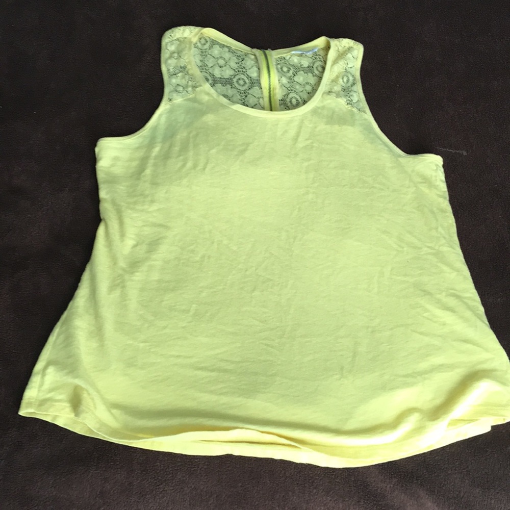Lace back, tank top
